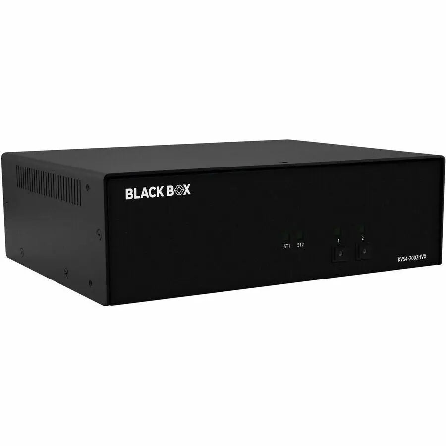 Black Box KVM Switch, NIAP 4.0 Certified - Dual-Monitor HDMI/DisplayPort, Model KVS4-2002HVX