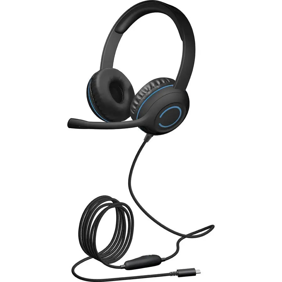 Cyber Acoustics AC-5014 Stereo USB-C Headset for Classroom, Home, and Office Use