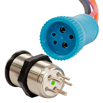 Bluewater 22mm Inrush Dimmer Switch - 20 Amp Control with Blue LED Backlighting
