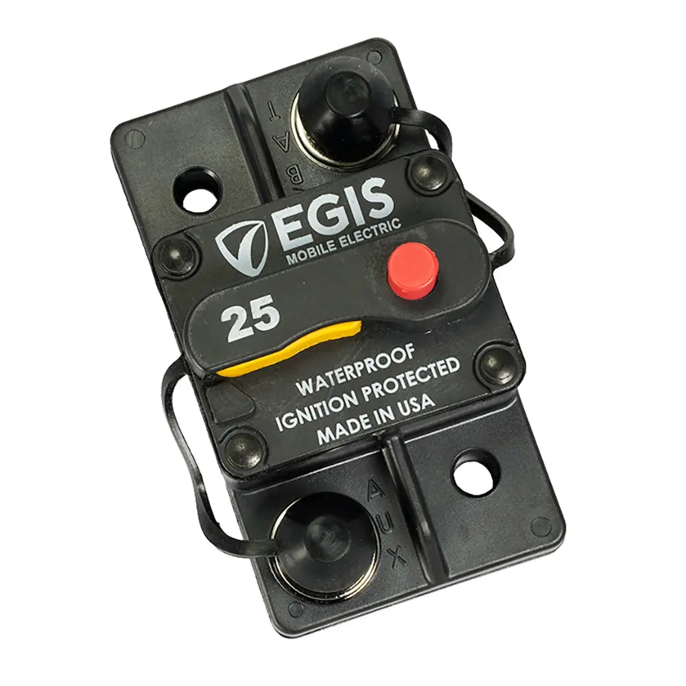 Egis Mobile Electric 25A Surface Mount Circuit Breaker - 285 Series for 12V to 48V DC Applications