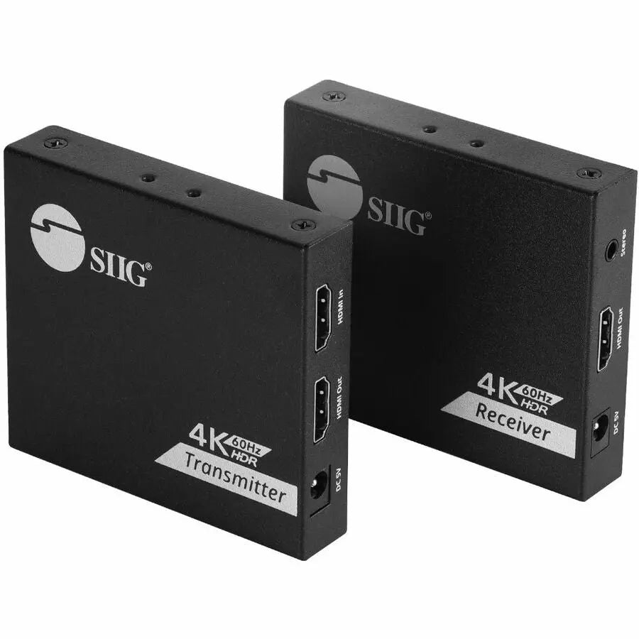 SIIG Inc. 4K 60Hz HDMI Over Cat6 Extender with Loopout & IR (Part CE-H27D11-S1)