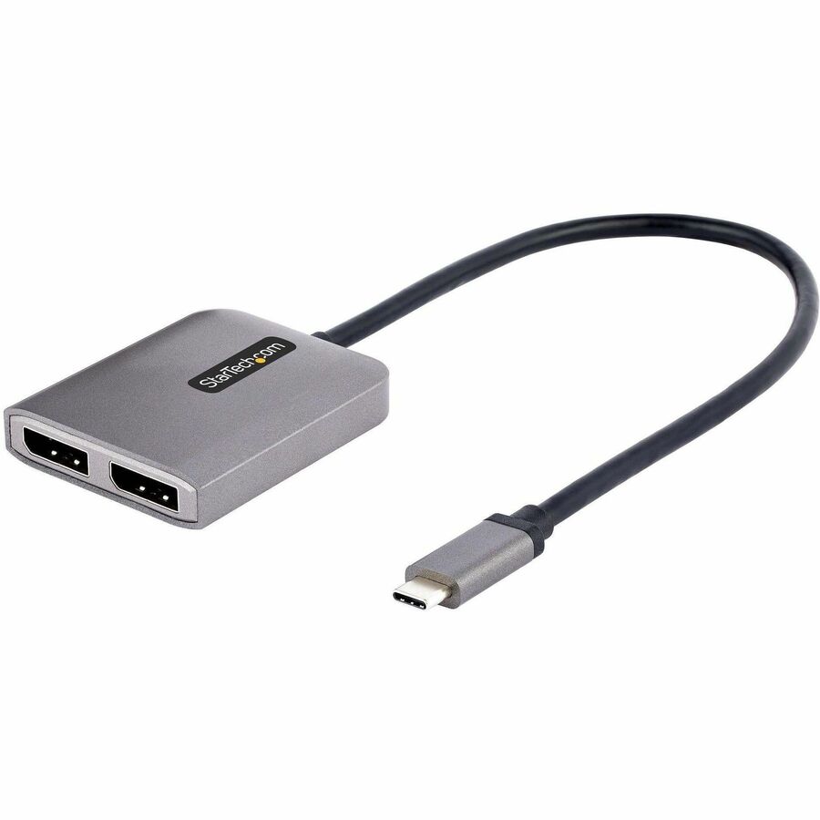 StarTech.com USB-C to Dual DisplayPort 1.4 MST Hub - Multi-Monitor 4K/5K Display Extender for Windows