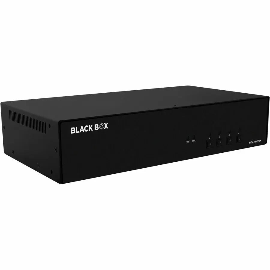 Black Box KVM Switch, NIAP 4.0 Certified - 4-Port Dual-Monitor DisplayPort with MST, HDMI Out, CAC