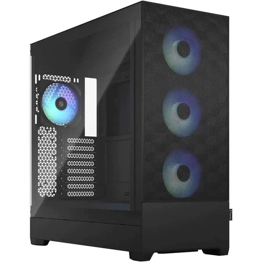 Fractal Design Pop XL Air RGB Computer Case – Black Tower with E-ATX Support and RGB Fans