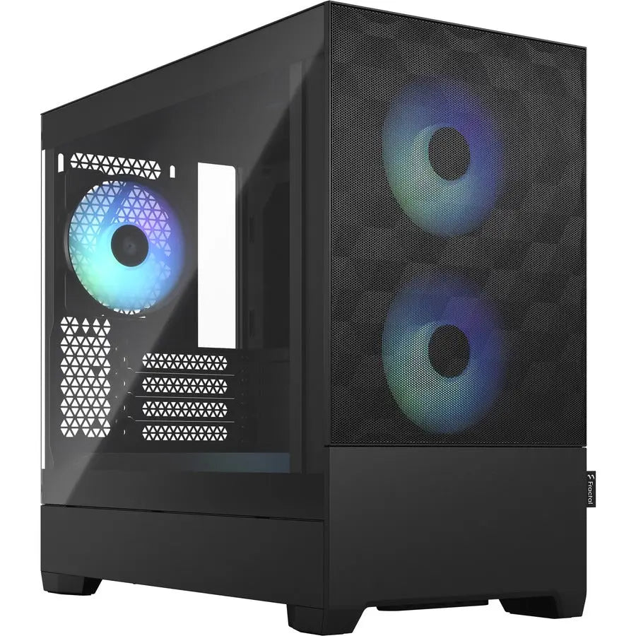 Fractal Design Pop Mini Air Computer Case – Black Mid-Tower with RGB Fans & Tempered Glass Side Panel