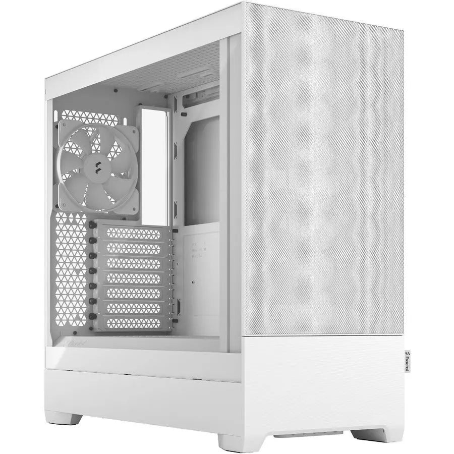 Fractal Design Pop Air RGB Computer Case - White with Tempered Glass Side Panel and ARGB Lighting