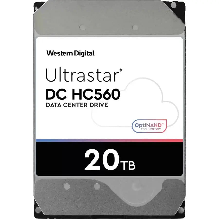 Western Digital Ultrastar DC HC560 20TB Internal 3.5-Inch Hard Drive with OptiNAND Technology