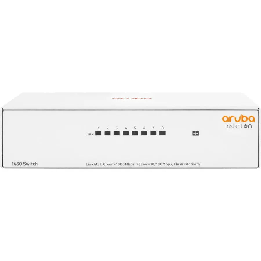 Hewlett Packard Enterprise Instant On 1430 8G Unmanaged Ethernet Switch - Plug-and-Play Layer 2 Gigabit Network Solution