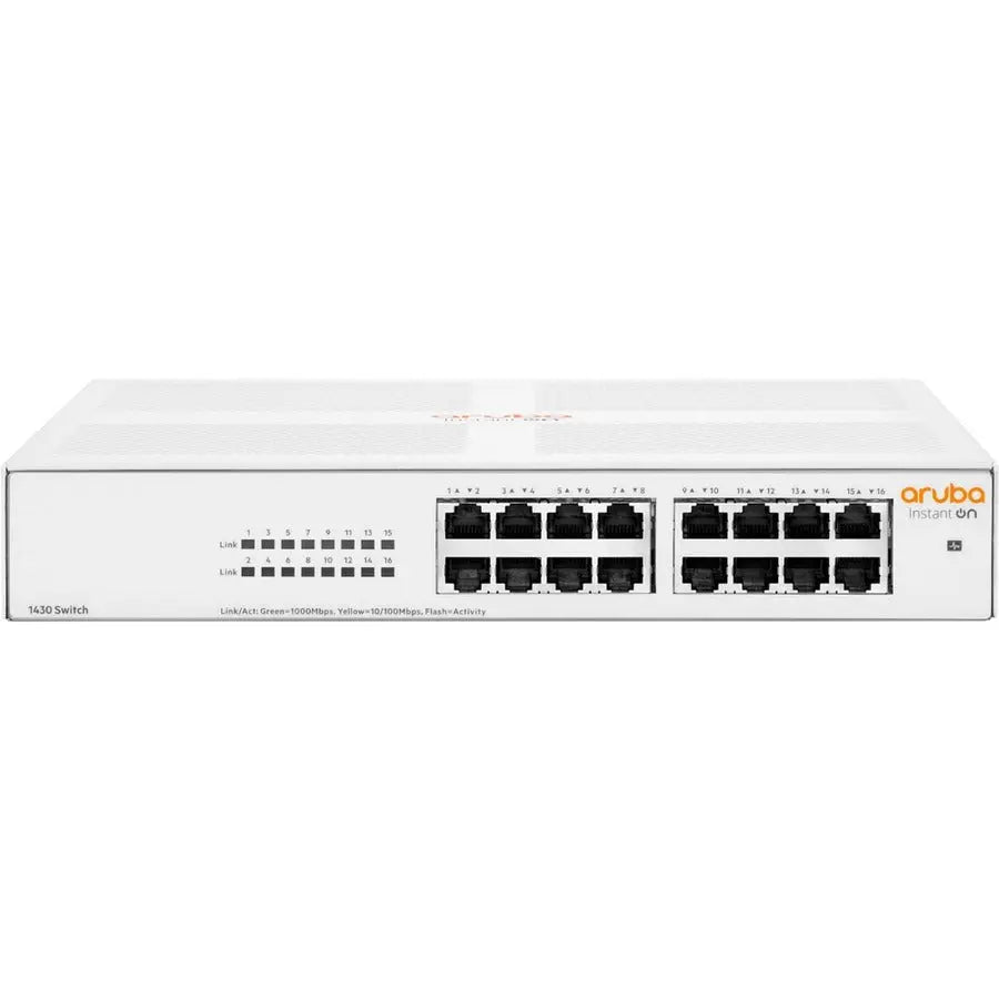 HPE Aruba Instant On 1430 16G Ethernet Switch - Unmanaged Layer 2 Gigabit Network Solution