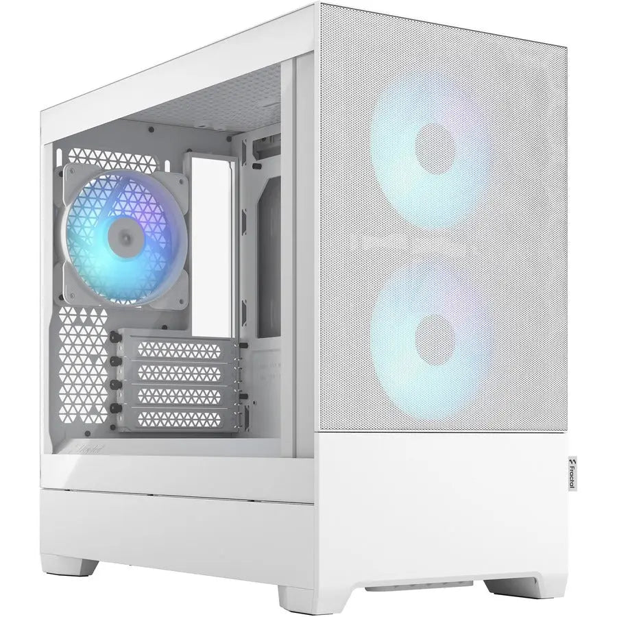 Fractal Design Pop Mini Air Computer Case – White, Mini ITX Mid-Tower with 8 Drive Bays