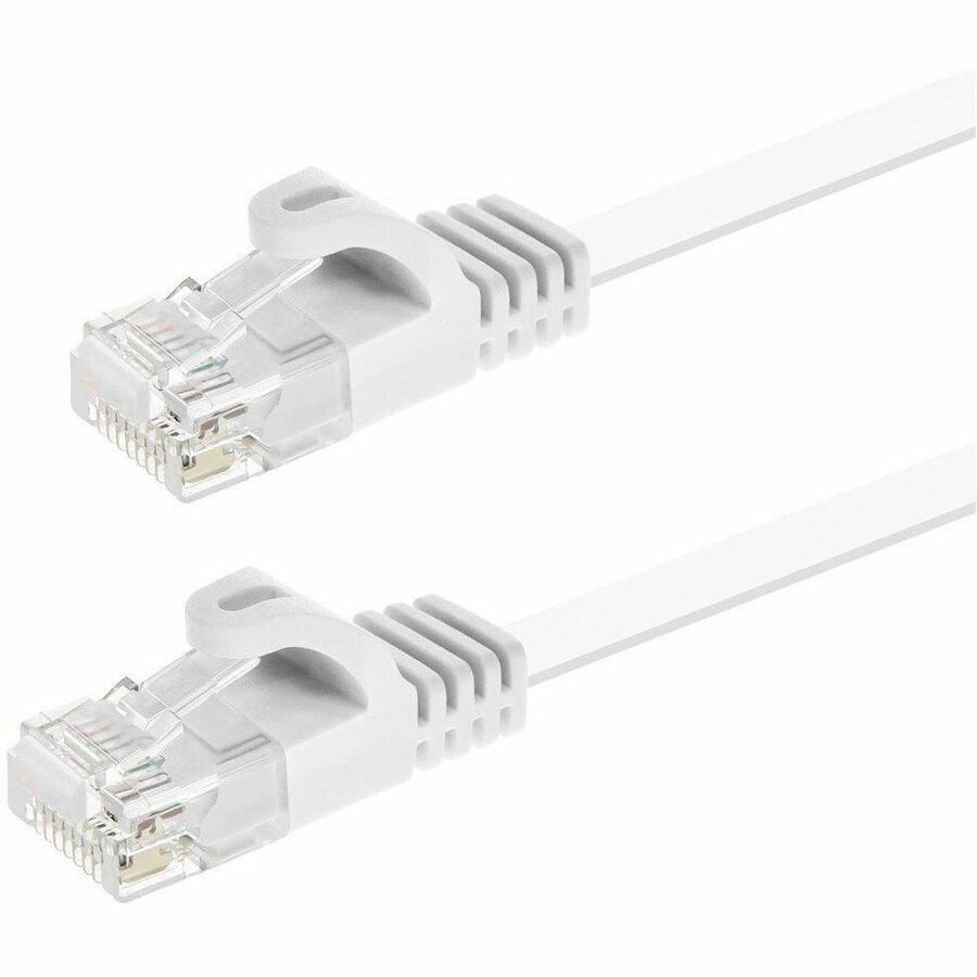 Monoprice Patch UTP Category 6 Network Cable - Flat Ethernet Cable with Flexboot - 50 ft White