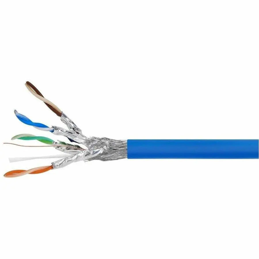 Monoprice Entegrade Category 8 Network Cable - 30 ft Blue, Shielded S/FTP for Data Center and High-Speed Networking