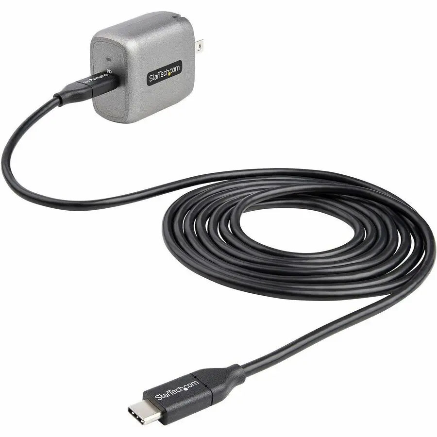 StarTech.com 30W USB-C GaN Wall Charger with Fast Charging and 6ft Cable