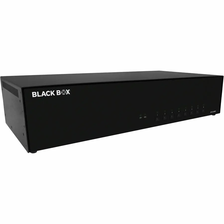 Black Box NIAP 4.0 Secure 8-Port Dual-Monitor DVI-I KVM Switch with USB and Audio - Model KVS4-2008D