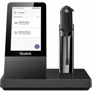 Yealink WH67 Headset - All-in-One UC Workstation with Touch Screen, Wireless Charging, and Noise-Canceling Technology