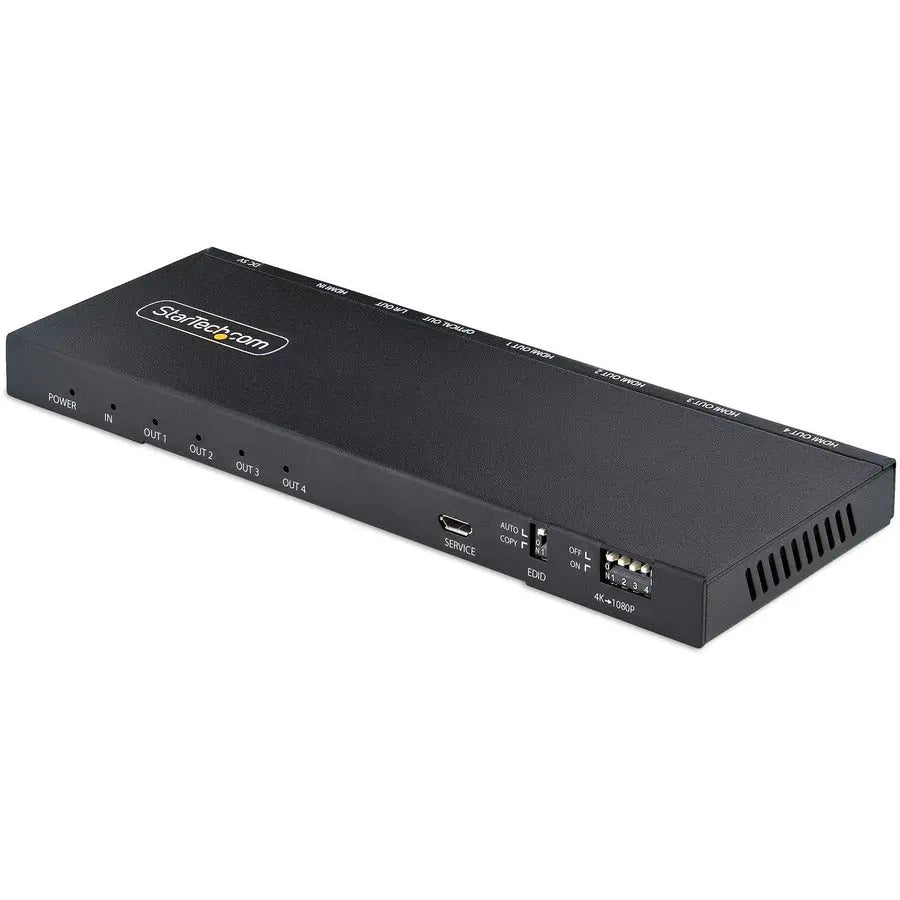 StarTech.com 4-Port HDMI Video Splitter with 4K 60Hz Support and Built-in Scaler