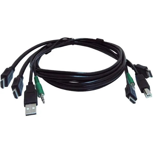 Black Box Corporation SKVMCBL-2HDMI-10TAA Secure KVM Cable with HDMI, USB, and Audio Connectors