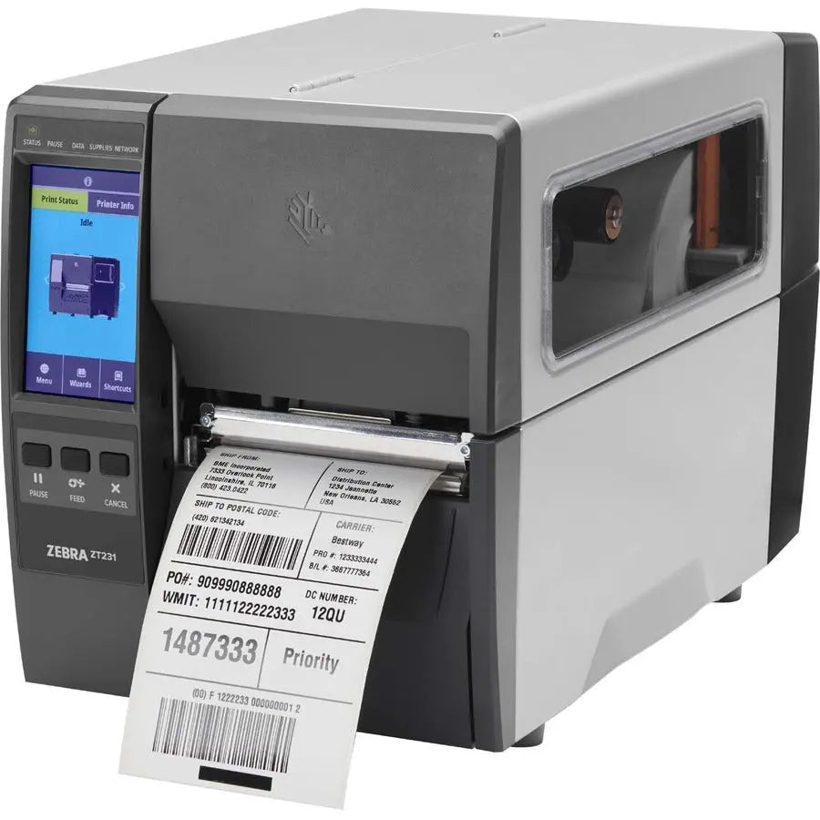 Zebra ZT231 Thermal Transfer Printer - High-Resolution Monochrome Label and Document Printing