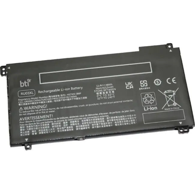 BTI HP ProBook Battery RU03XL – 11.4V 4212mAh 48Wh Replacement for X360 Models
