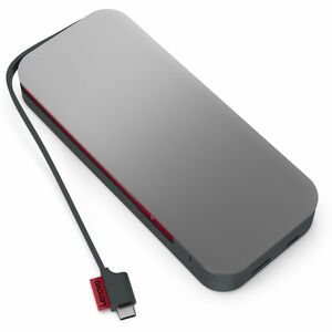 Lenovo Go USB-C Laptop Power Bank (20000 mAh) – Storm Gray with Fast Charging and Pass-Through Support