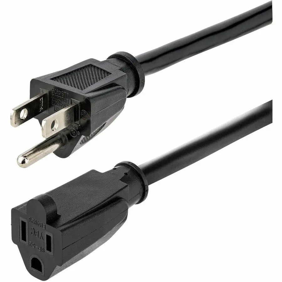 StarTech.com HX-15F-POWER-CORD 15 ft Heavy Duty Power Extension Cord with NEMA 5-15P to NEMA 5-15R Connectors