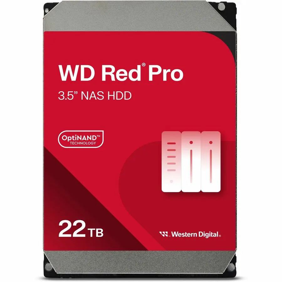 Western Digital Red Pro WD221KFGX 22TB Internal NAS Hard Drive with 3D Active Balance Plus Technology