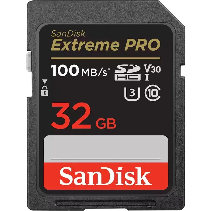 SanDisk Extreme PRO SDHC Card 32GB – High-Speed UHS-I Memory for 4K UHD Video and Burst Photography