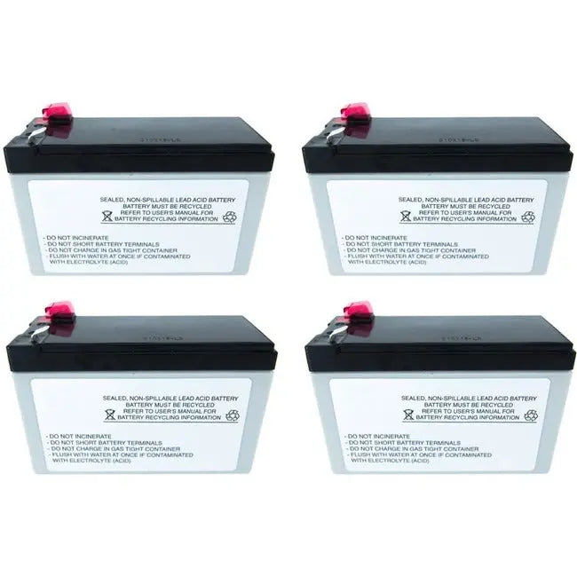 Battery Technology, Inc BTI SP12-9-T2-4PK-BTI 12V 9A Sealed Lead Acid Battery Pack (4 Pack) for UPS, Alarm, Garage Systems and Scooters