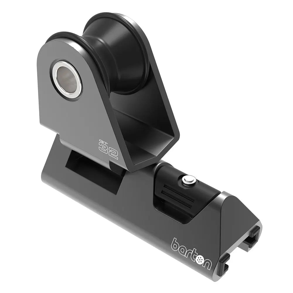 Barton Marine 32mm Pin Genoa Car Track Pin Stop - Black Anodized, Standard Duty