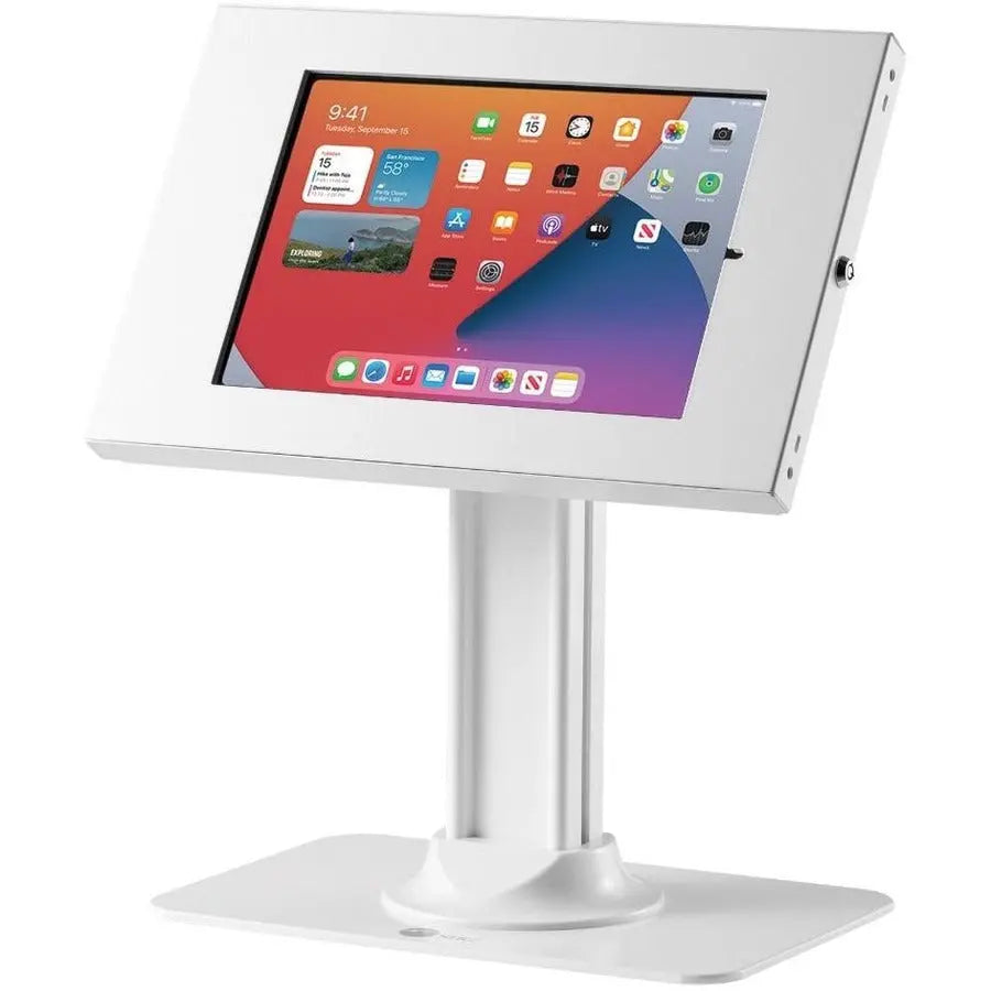 SIIG Lockable Countertop Kiosk Stand Holder for 9.7-11 inch Tablets - Secure Mount for iPad, Samsung Galaxy Tab A & S6 Lite