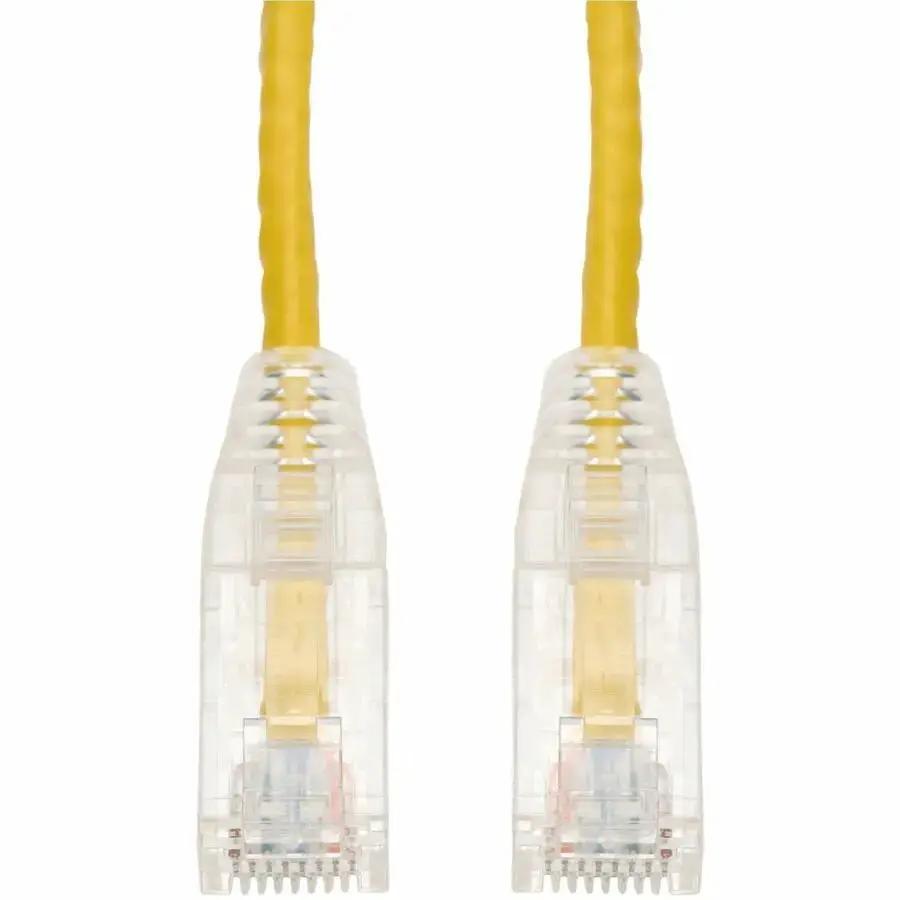 AddOn 30ft Yellow CAT 6A Slim PVC Ethernet Cable with Snagless RJ-45 Connectors by AddOn