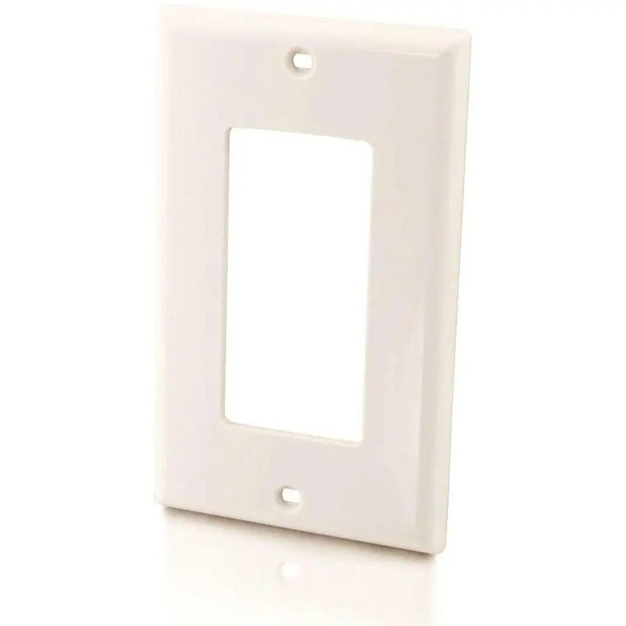 Legrand Group C2G Decorator Style Single Gang Wall Plate - White