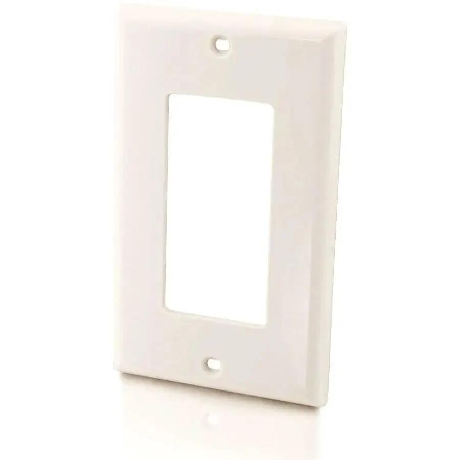 Legrand Group C2G Decorator Style Single Gang Wall Plate - White by Legrand Group