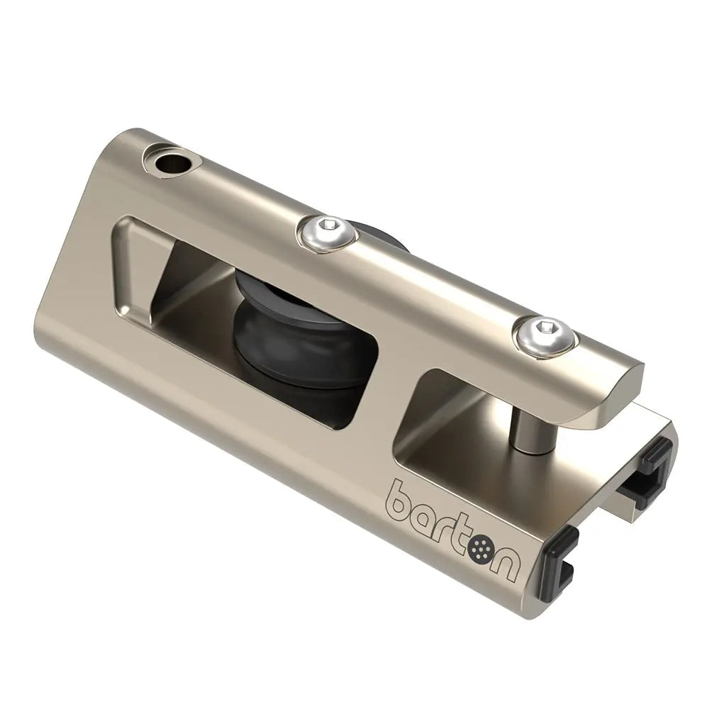 Barton Marine 32mm End Stop and Becket Genoa Car Track with Spectro Anodized Finish