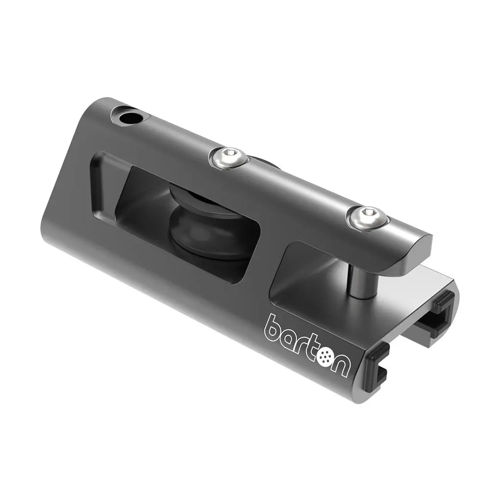 Barton Marine 32mm End Stop & Becket Genoa Car Track - Black