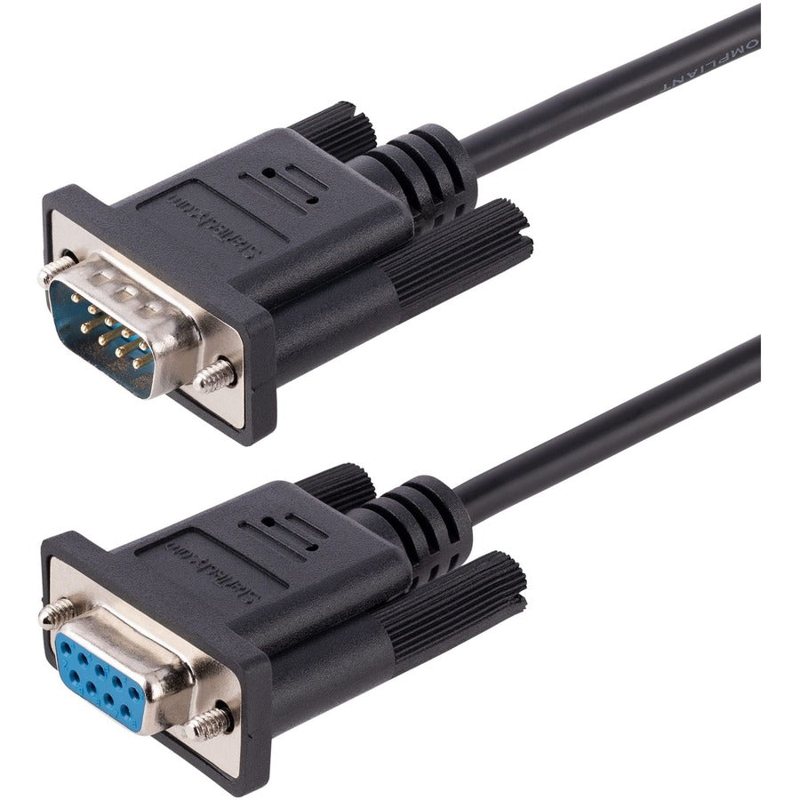 StarTech.com 3m RS232 Serial Null Modem Cable F/M with Shielded DB9 Connectors