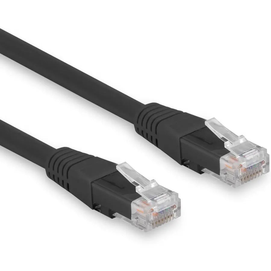 Rocstor Cat.6 Network Cable – Black, Stranded Copper Ethernet Cable for High-Speed Data Transfer