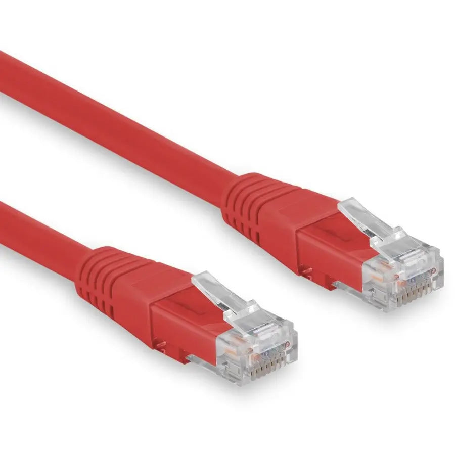 Rocstor Cat.6 Patch Network Cable Y10C418-RD - Red, Copper, Lifetime Warranty