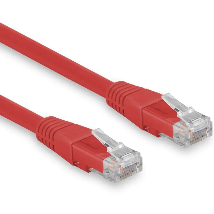 Rocstor Cat.6 UTP Patch Network Cable - Red, Copper, Lifetime Warranty