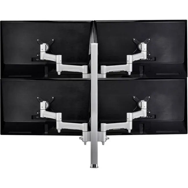Atdec Modular AWMS-4-4675-H-S Desk Mount for 30-Inch Monitors with Heavy Duty F-Clamp in Silver