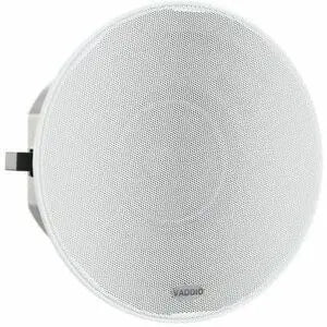Vaddio EasyIP Ceiling Speaker D with Dante Networked Audio - Recessed Mount, White