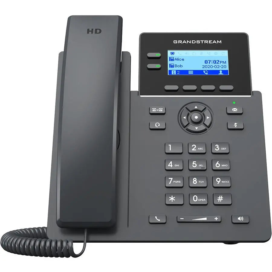 Grandstream GRP2602G 2-Line Essential IP Phone with Wi-Fi and Power over Ethernet