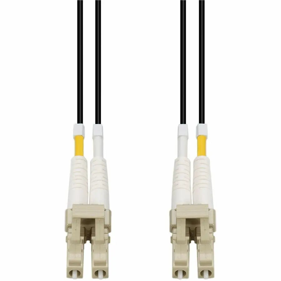 AddOn 15m LC to LC Black OM4 Duplex Armored Outdoor Fiber Patch Cable