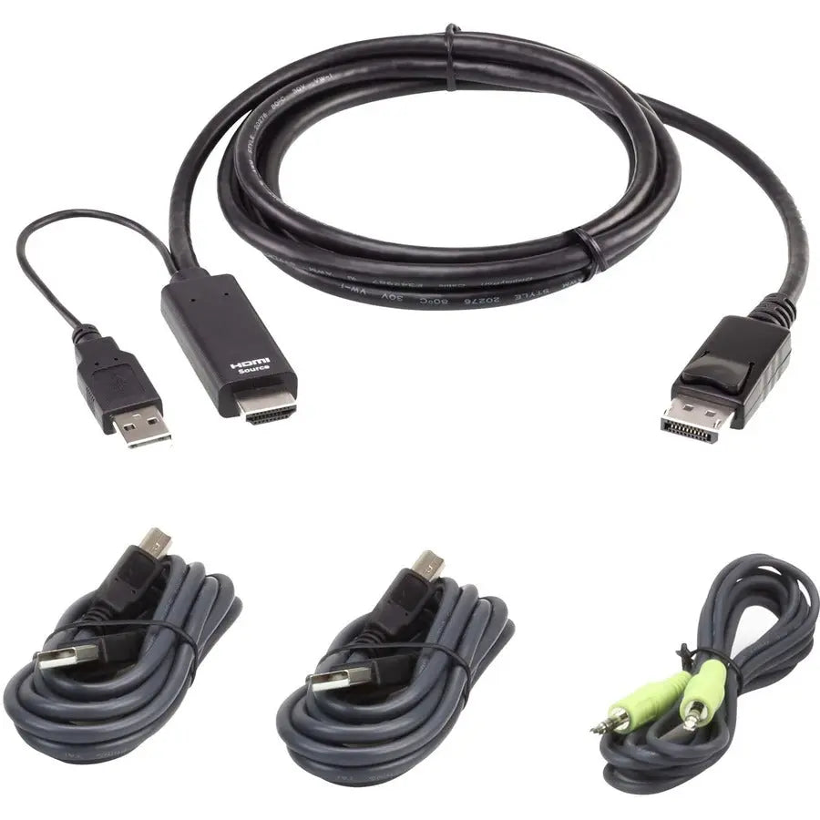 ATEN 1.8M USB Universal Secure KVM Cable Kit - Part Number 2L7D02UHDPX4