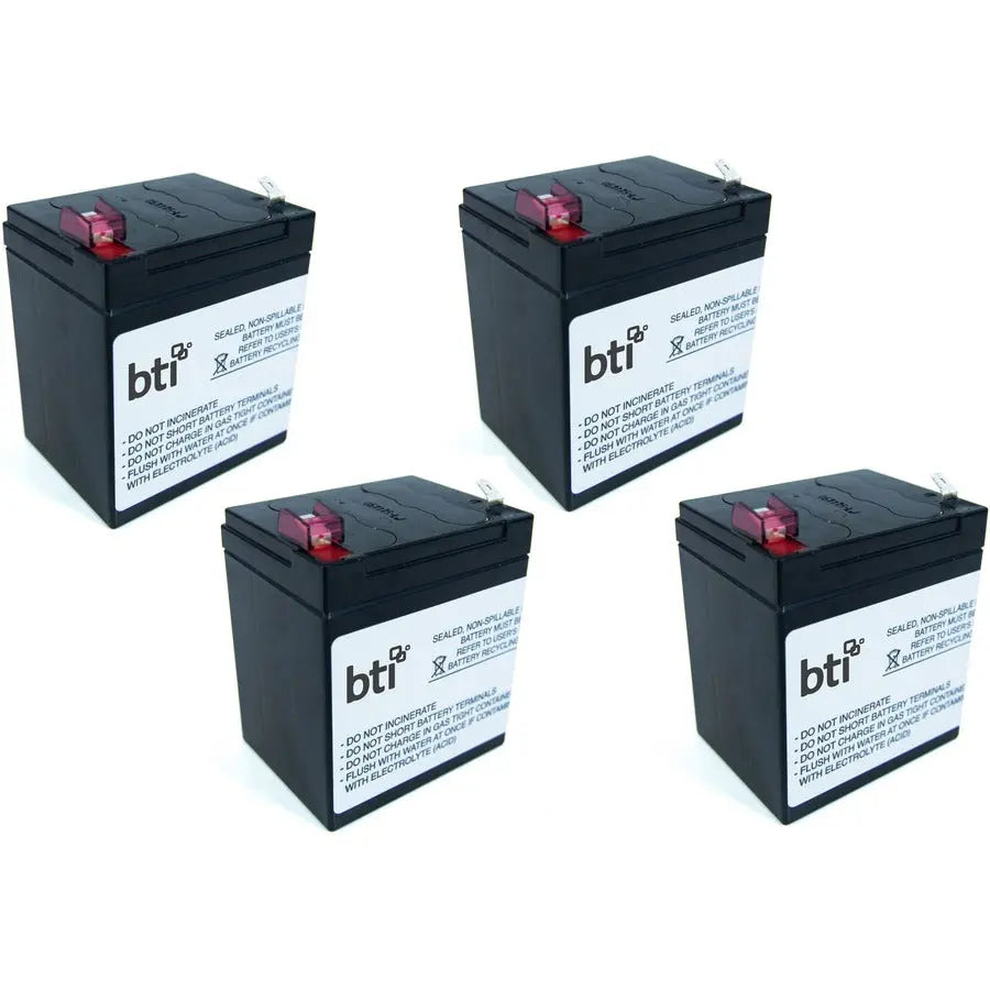 Battery Technology Inc. SP12-5-T2 UPS Battery Pack - 12V 5A, 4-Pack for Continuous Power Supply