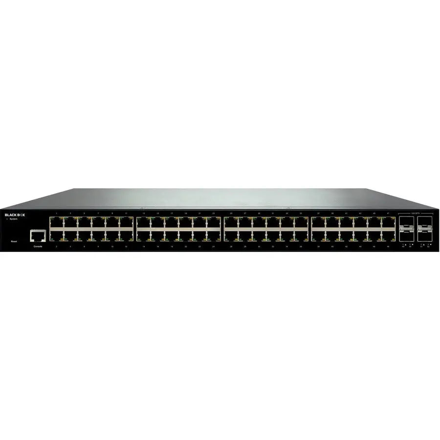 Black Box GB Ethernet Managed Switch - 48 RJ45 Ports, 4 SFP+ Modules, Part #LGB5052A-R3
