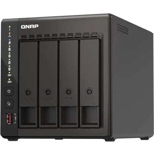 QNAP Turbo NAS TS-453E-8G SAN/NAS Storage System with Dual 2.5GbE, 8GB RAM, and M.2 SSD Slots