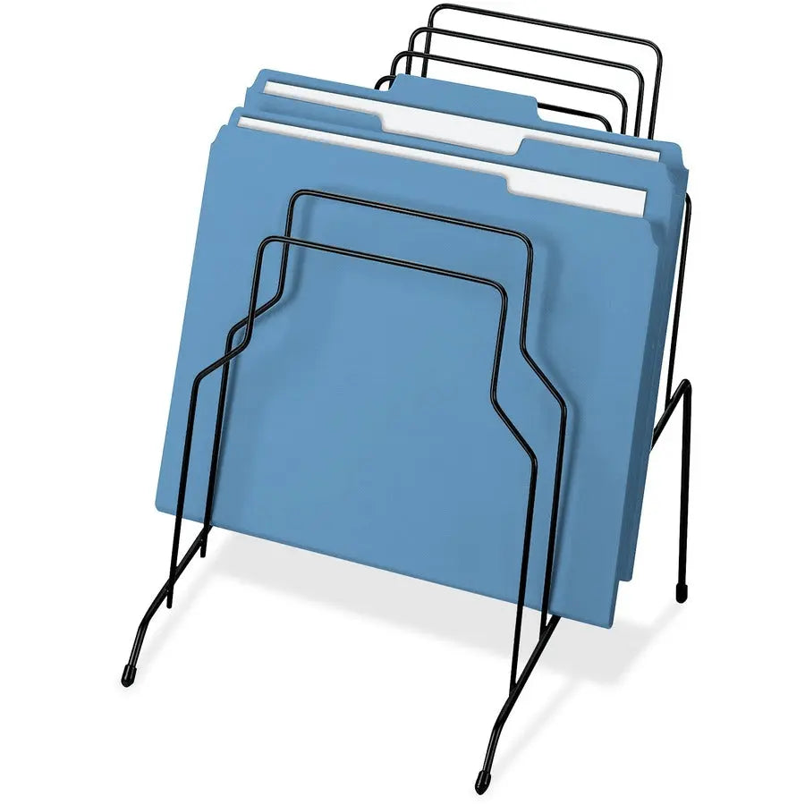 Fellowes Wire Step File Organizer with 8 Compartments – Black Steel Letter and Legal Document Sorter