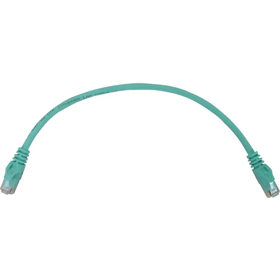 Eaton Tripp Lite Series N261-001-AQ 1 ft Cat6a UTP Ethernet Cable with Snagless RJ45 Connectors and Aqua Jacket