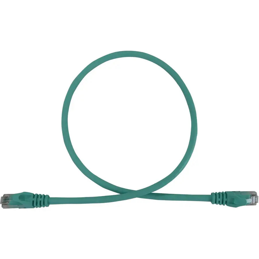 Eaton Tripp Lite Series N261-002-AQ 2ft Cat6a Ethernet Cable with Snagless RJ45 Connectors and Aqua Jacket